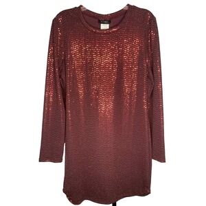 B. Darlin Juniors' Dot red Bodycon Dress whimsigoth sequin size XL shimmer fairy